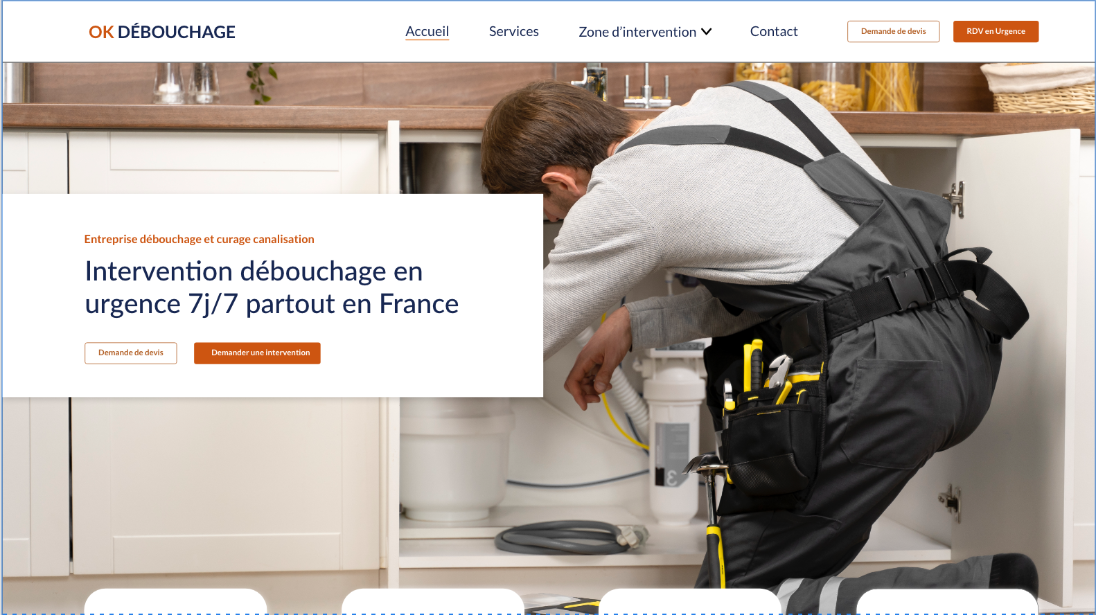 OK Debouchage Website Design
